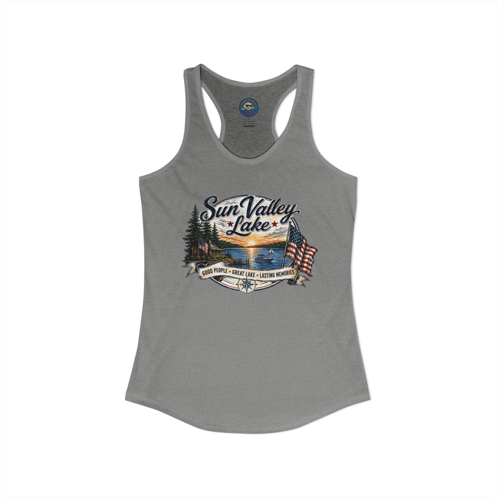 Sun Valley Lake Community Women's Ideal Racerback Tank