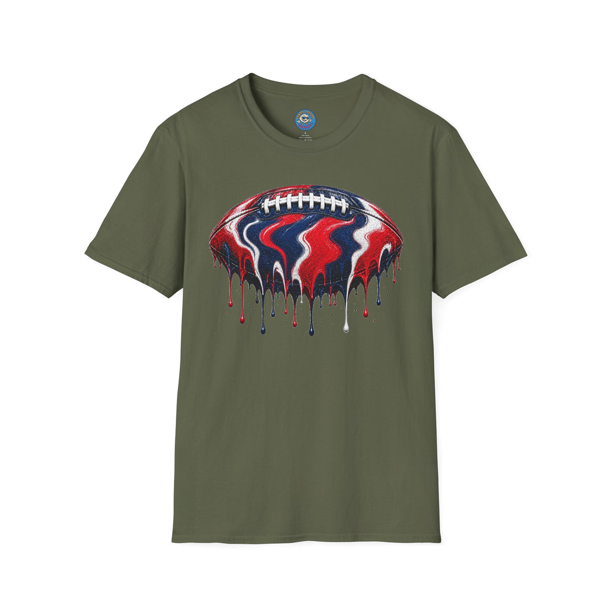 Ole Miss Drip Football T-Shirt