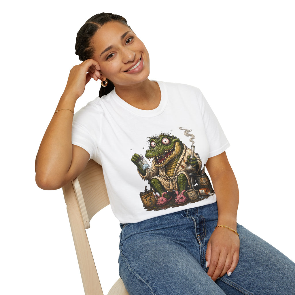 Gator Monster Smoking Pipe T-Shirt