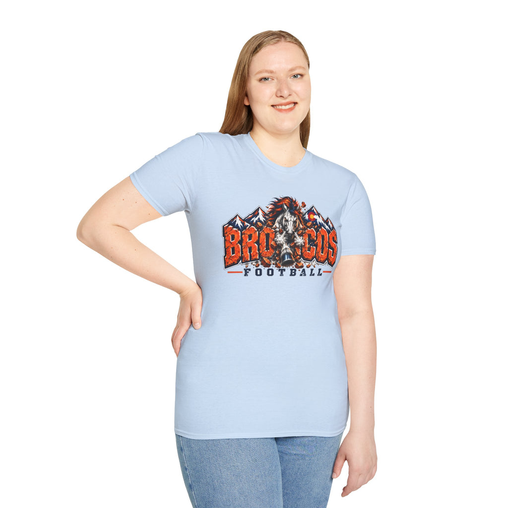 Broncos Football Mountain T-Shirt (V5)