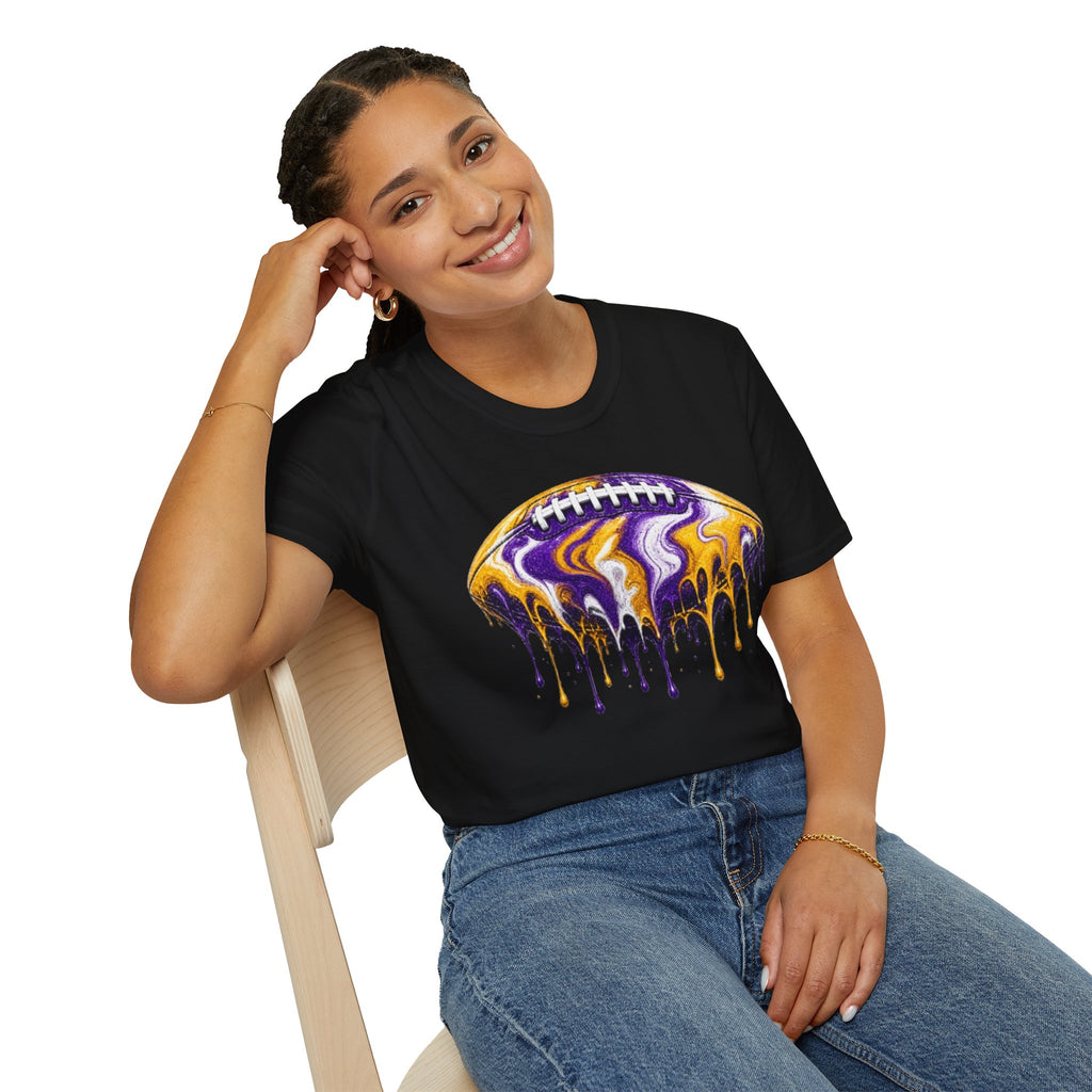 LSU Football Drip T-Shirt