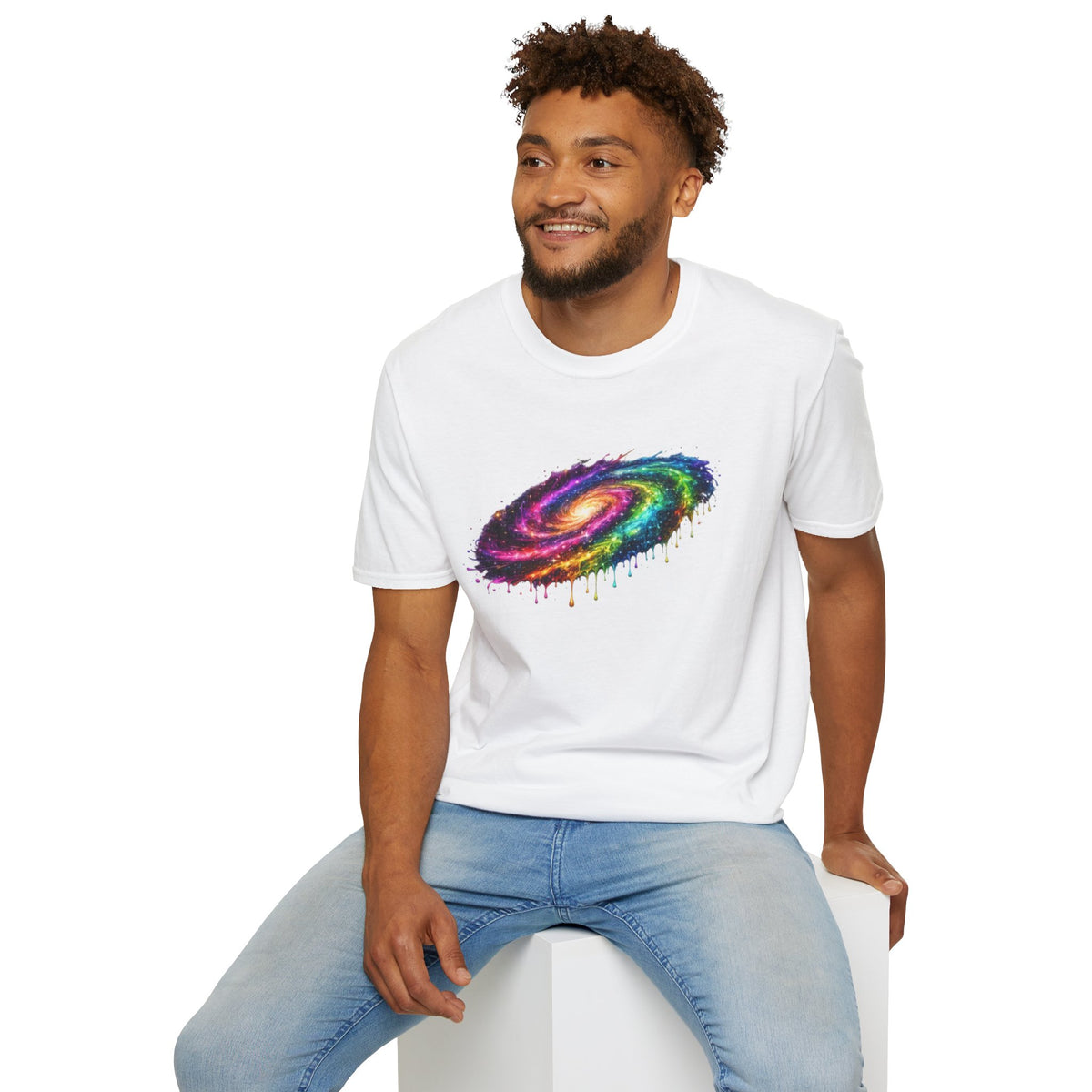 Rainbow Drip Galaxy T-Shirt