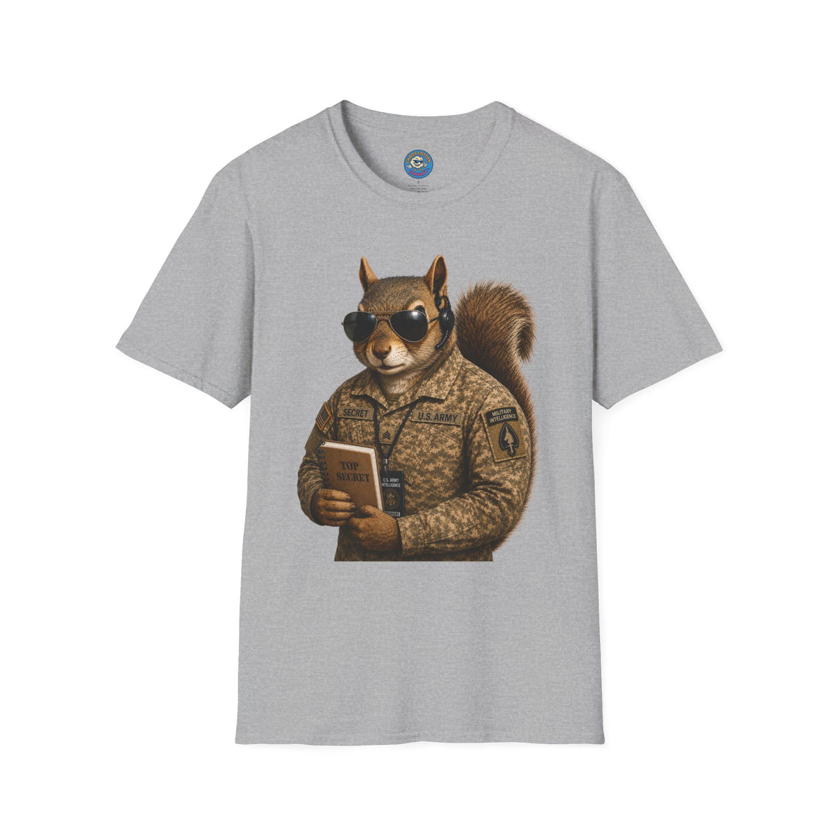 Secret Squirrel Military Intelligence Funny Tactical Squirrel Graphic