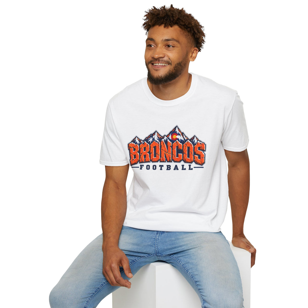 Broncos Football Mountain T-Shirt (V4)
