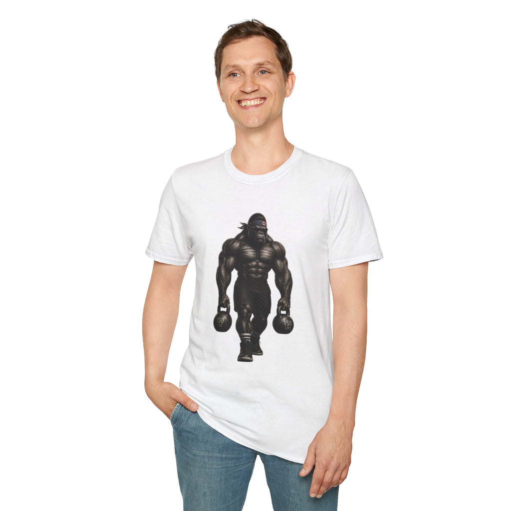 Gorilla Weightlifting T-Shirt (Farmer Carry)