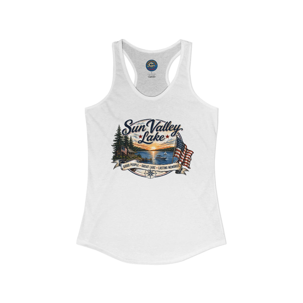 Sun Valley Lake Community Women's Ideal Racerback Tank