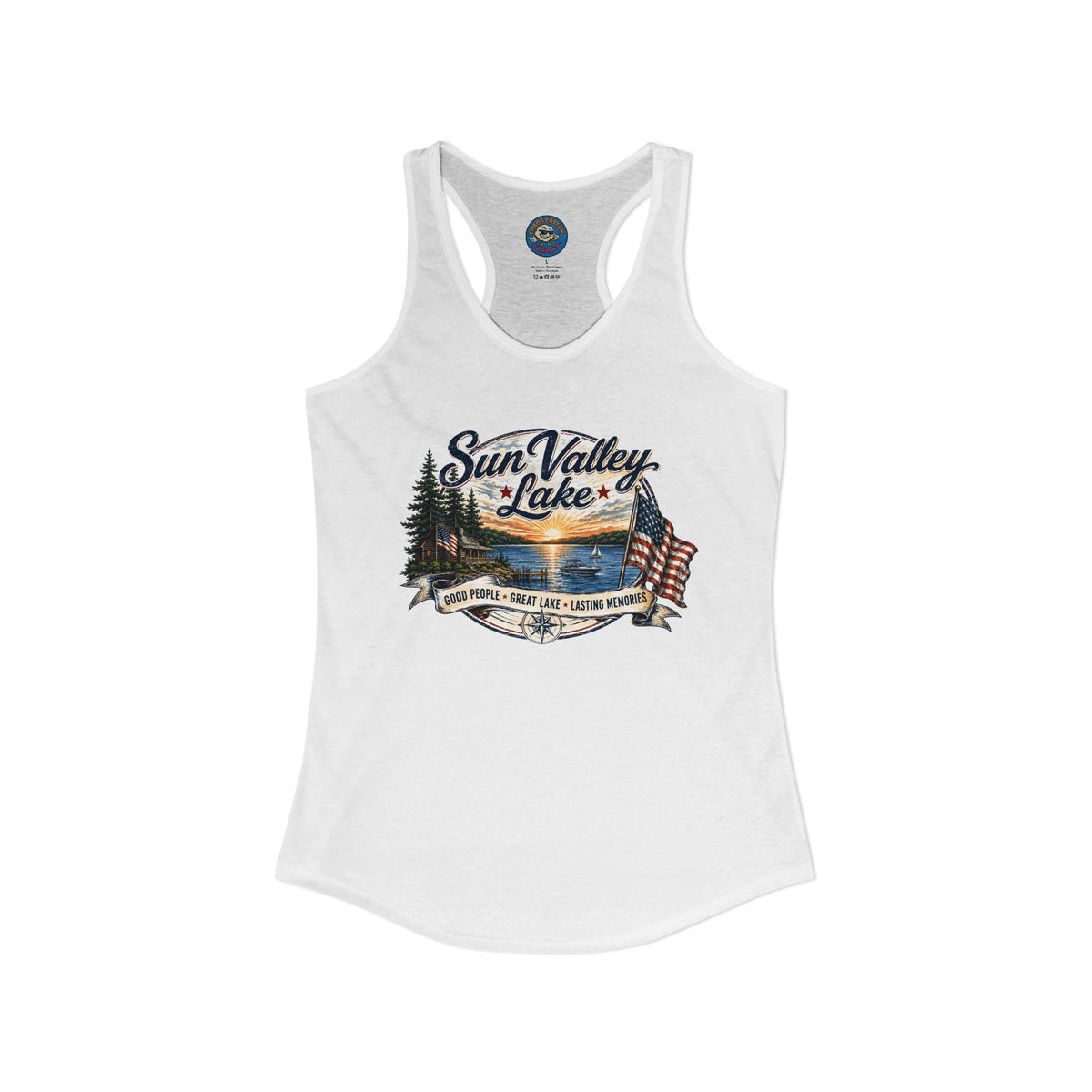 Sun Valley Lake Community Women's Ideal Racerback Tank