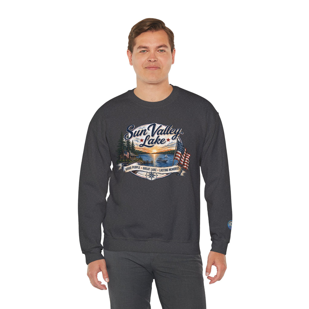 Sun Valley Lake Unisex Crewneck Sweatshirt