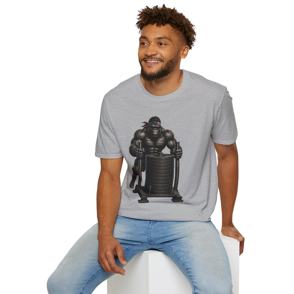 Gorilla Weightlifting T-Shirt (Pushing Sled)