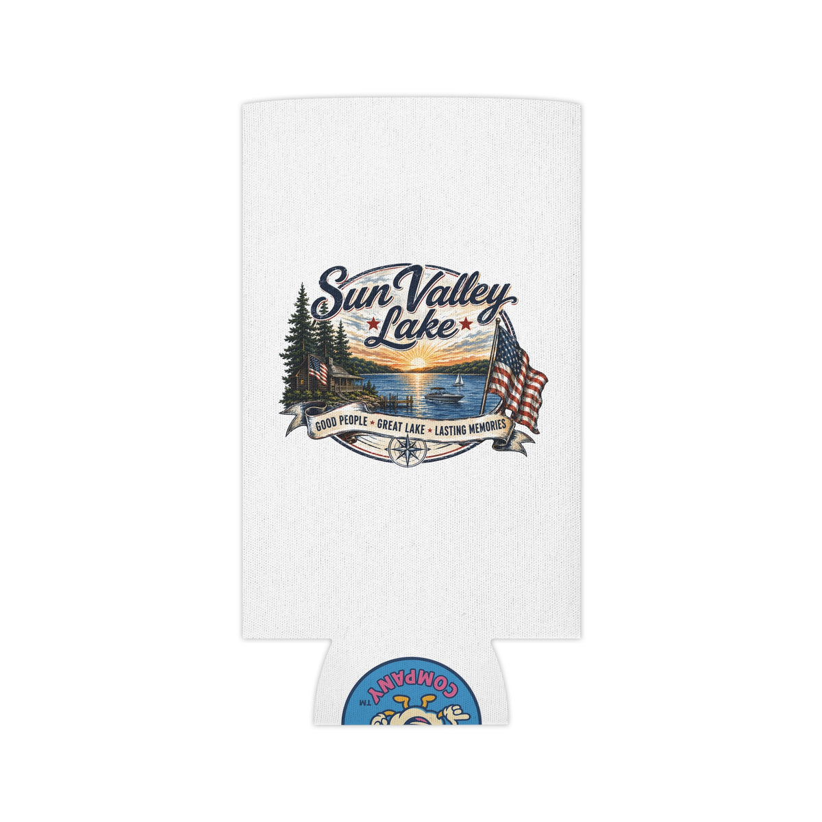 Sun Valley Lake Insulated Can Cooler
