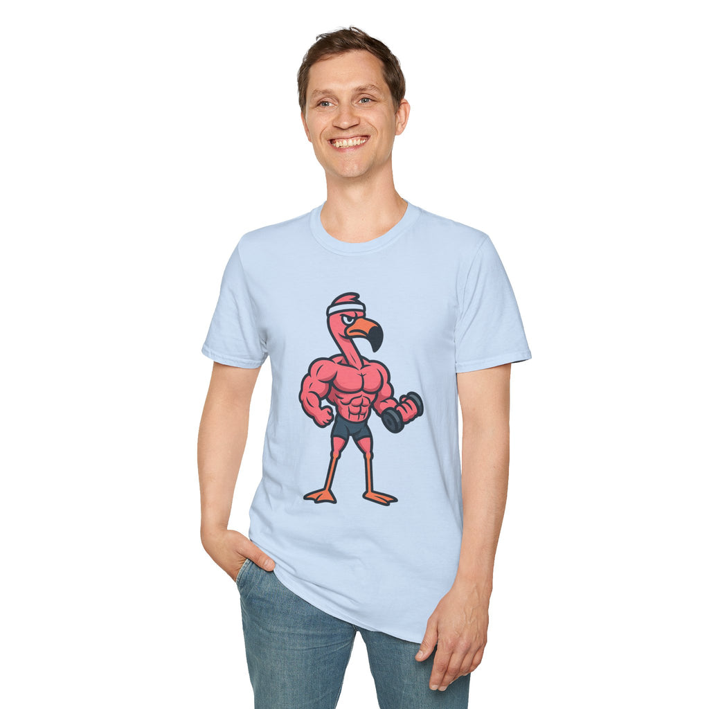 Skipping Leg Day Flamingo T-Shirt
