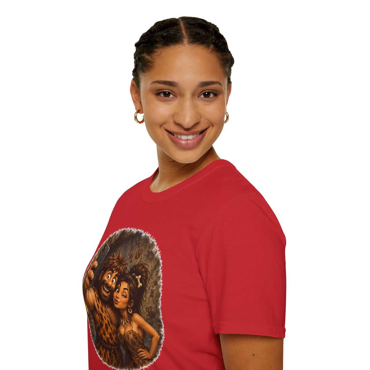 Caveman Couple Selfie T-Shirt