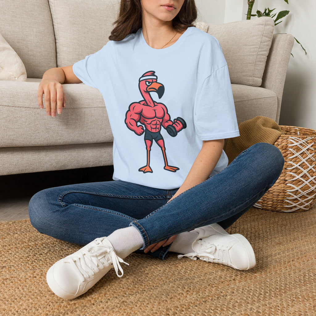 Skipping Leg Day Flamingo T-Shirt