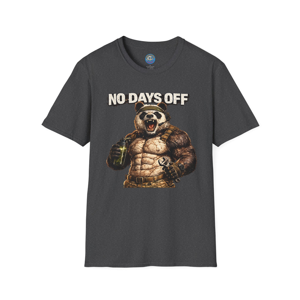 No Days Off Panda Workout T-Shirt