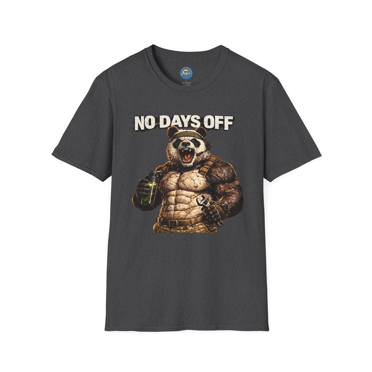 No Days Off Panda Workout T-Shirt