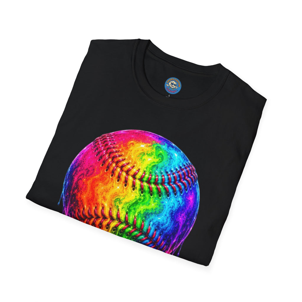 Rainbow Drip Baseball T-Shirt