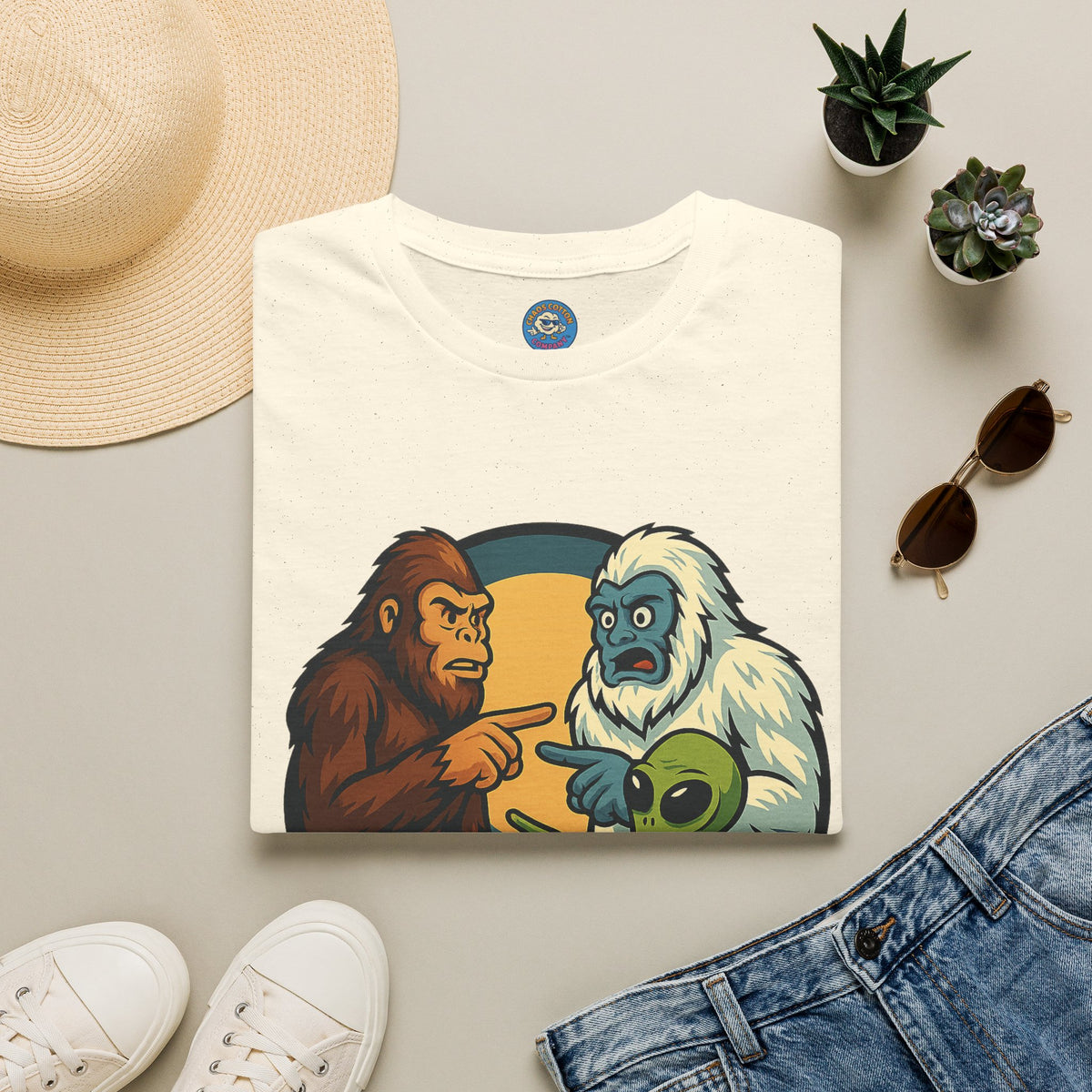 Wait... Youre Real Too? Bigfoot, Yeti and Alien T-Shirt
