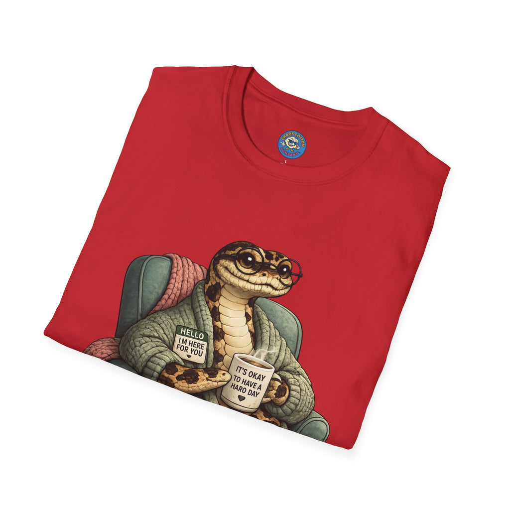 Cozy Snake Holding Mug T-Shirt | It's Okay To Have A Hard Day