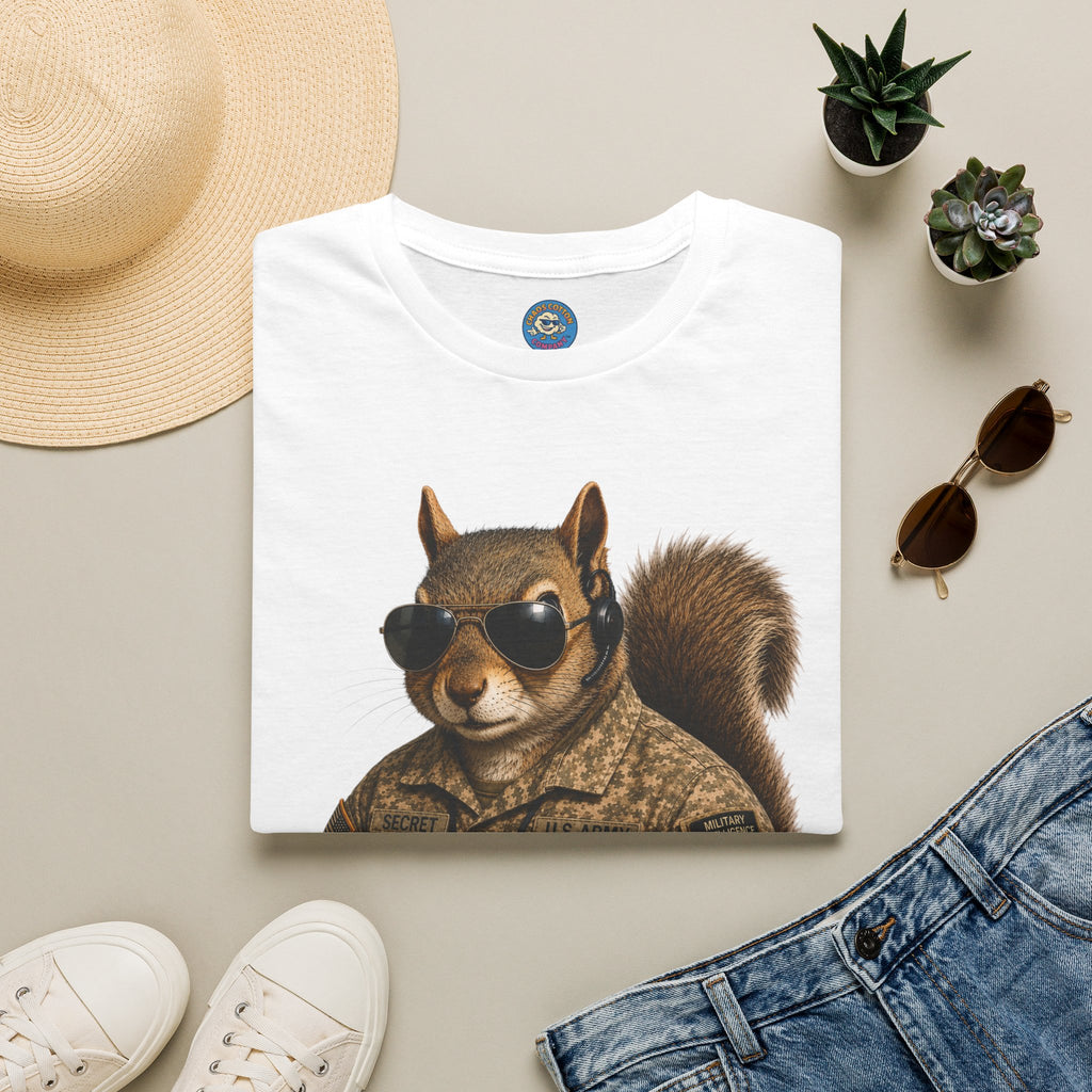 Secret Squirrel Military Intelligence Funny Tactical Squirrel Graphic