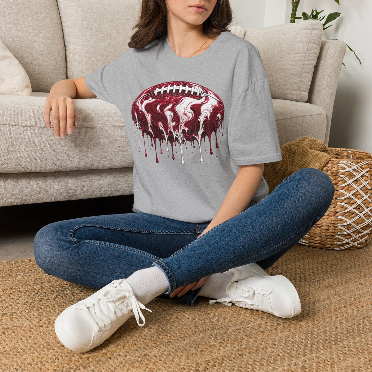Alabama Crimson Tide Football Drip T-Shirt