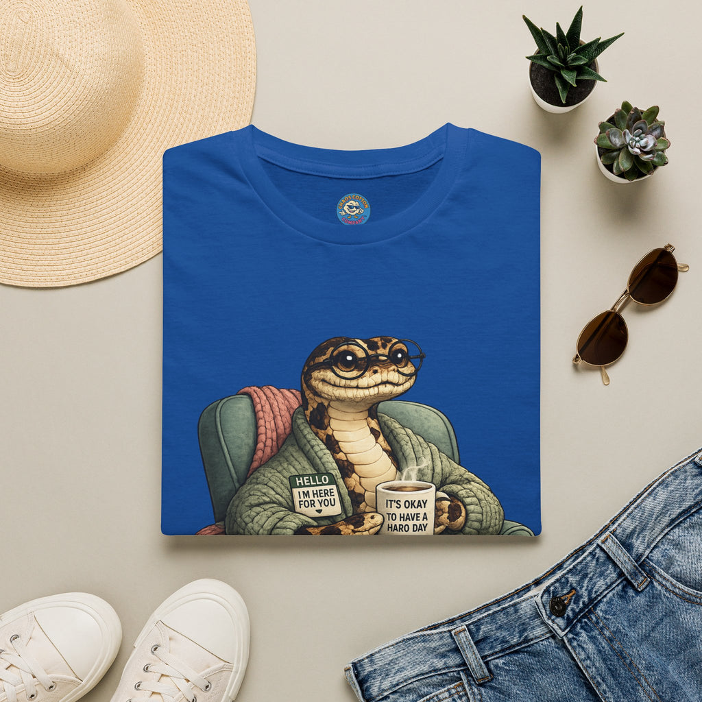 Cozy Snake Holding Mug T-Shirt | It's Okay To Have A Hard Day