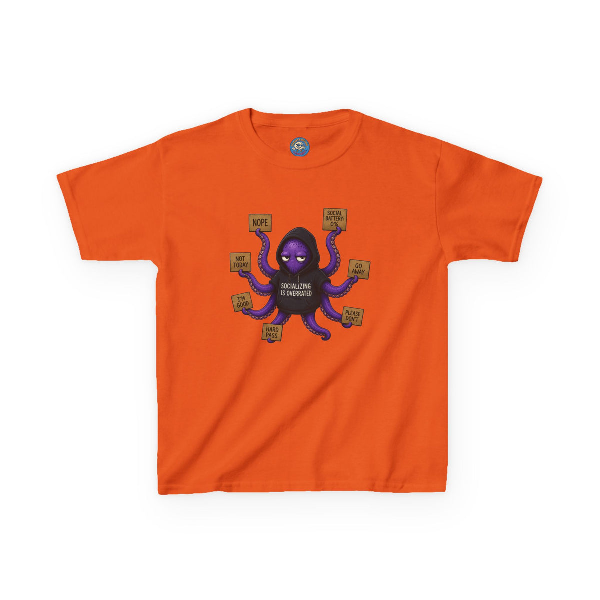 Anti-Social Octopus Kid's T-Shirt