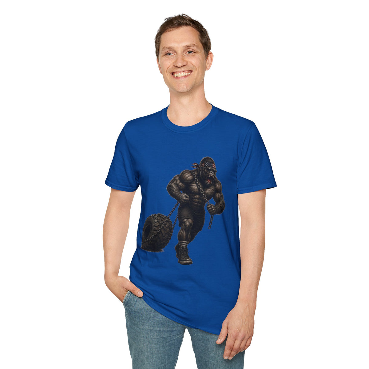 Gorilla Weightlifting T-Shirt (Tire Drag)