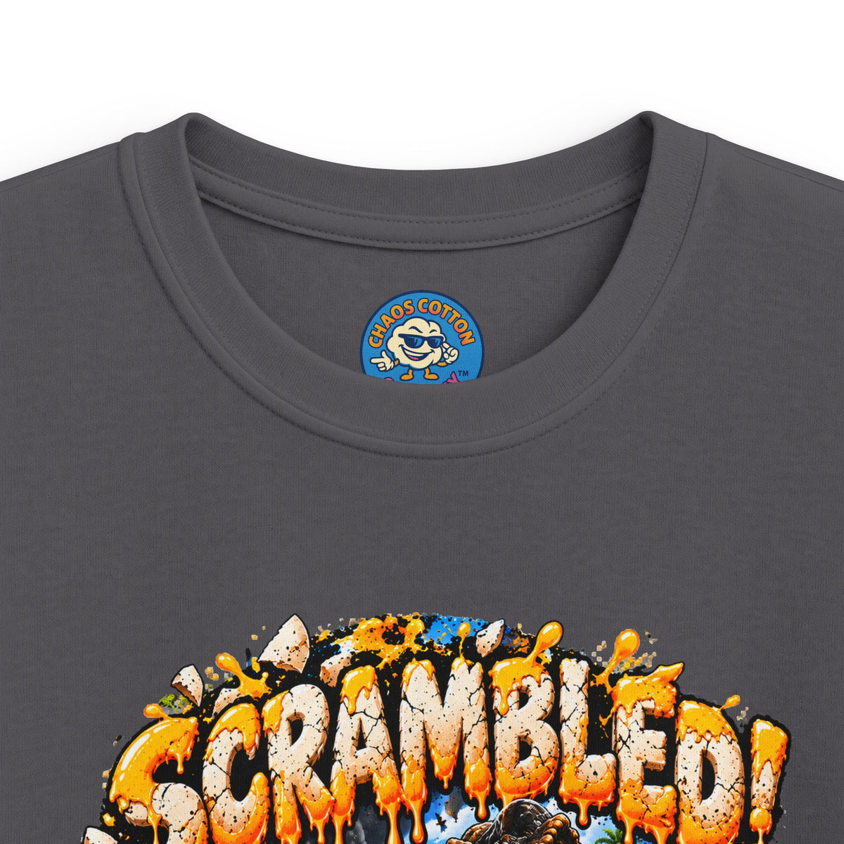 Greg the Egg "Scrambled Dinosaur" Kids T-Shirt