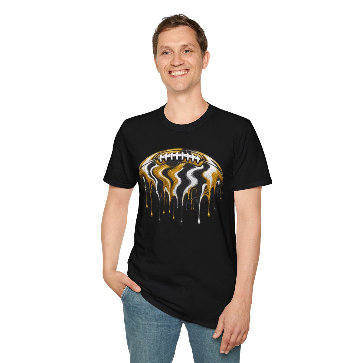 Missouri Tigers Drip Football T-Shirt