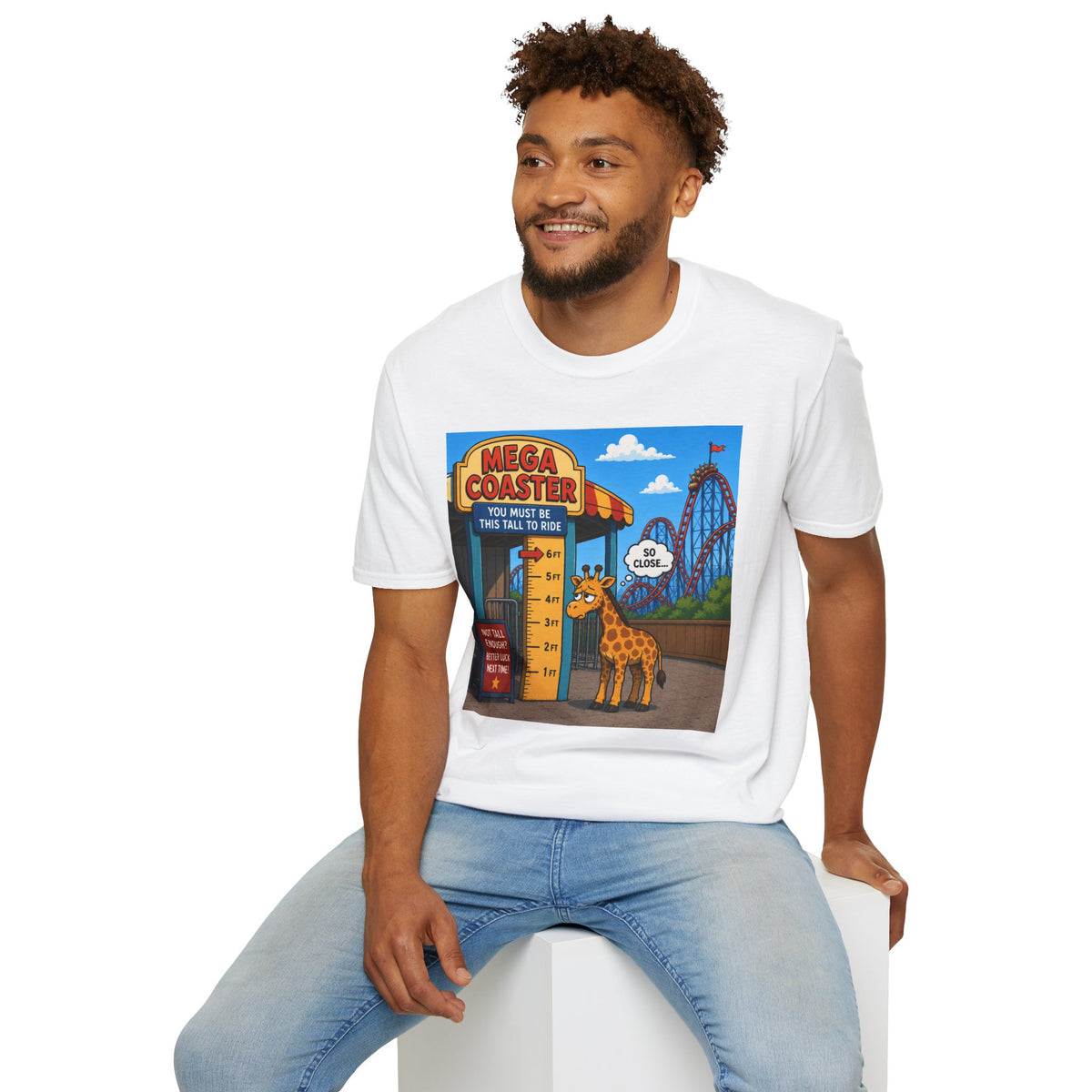 Almost Tall Enough Giraffe T-Shirt