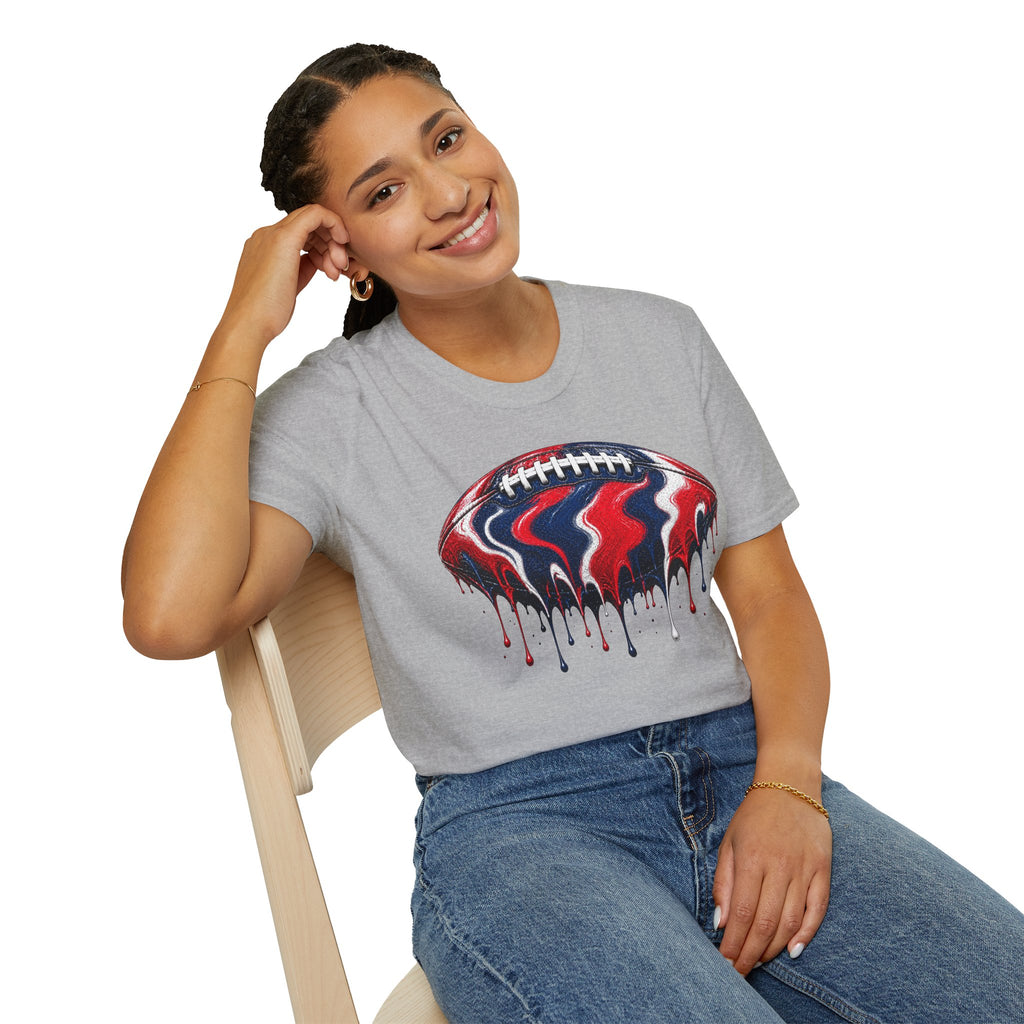 Ole Miss Drip Football T-Shirt