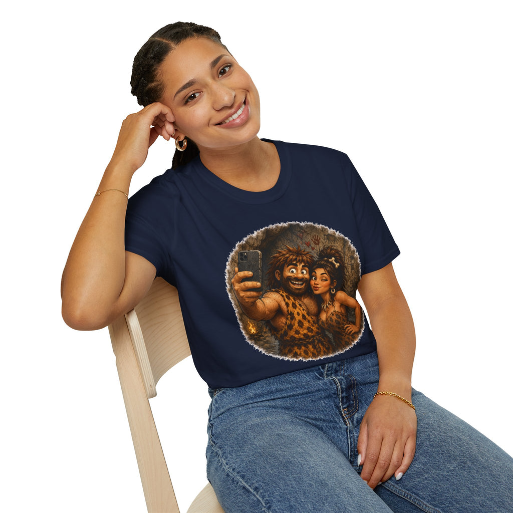 Caveman Couple Selfie T-Shirt