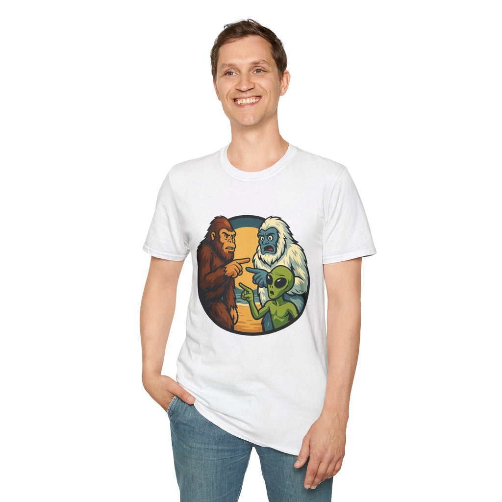 Wait... Youre Real Too? Bigfoot, Yeti and Alien T-Shirt