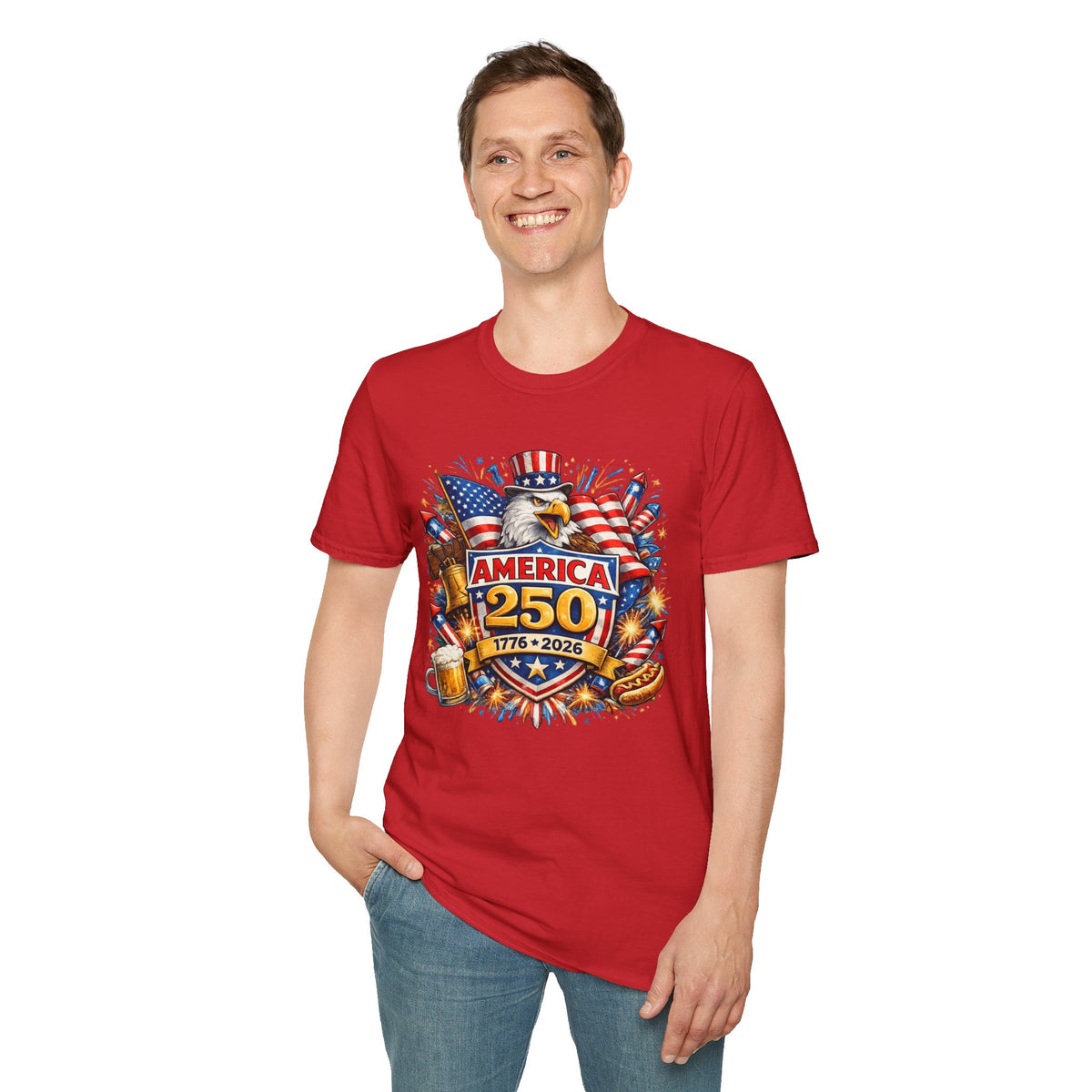 1776-2026 America 250 Patriotic T-Shirt