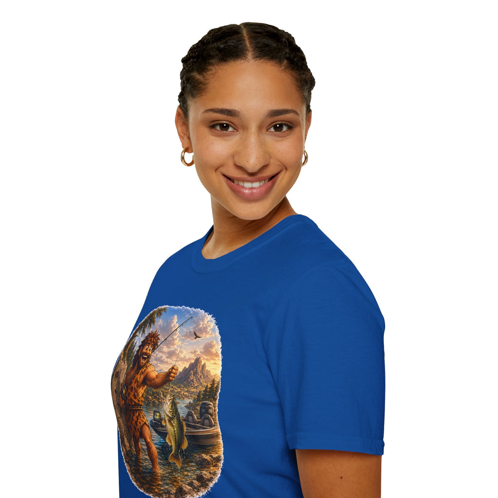 Caveman Goes Fishing T-Shirt