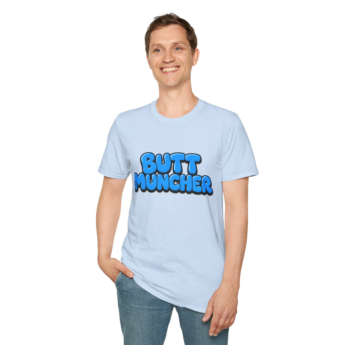 Butt Muncher T-Shirt (Blue)