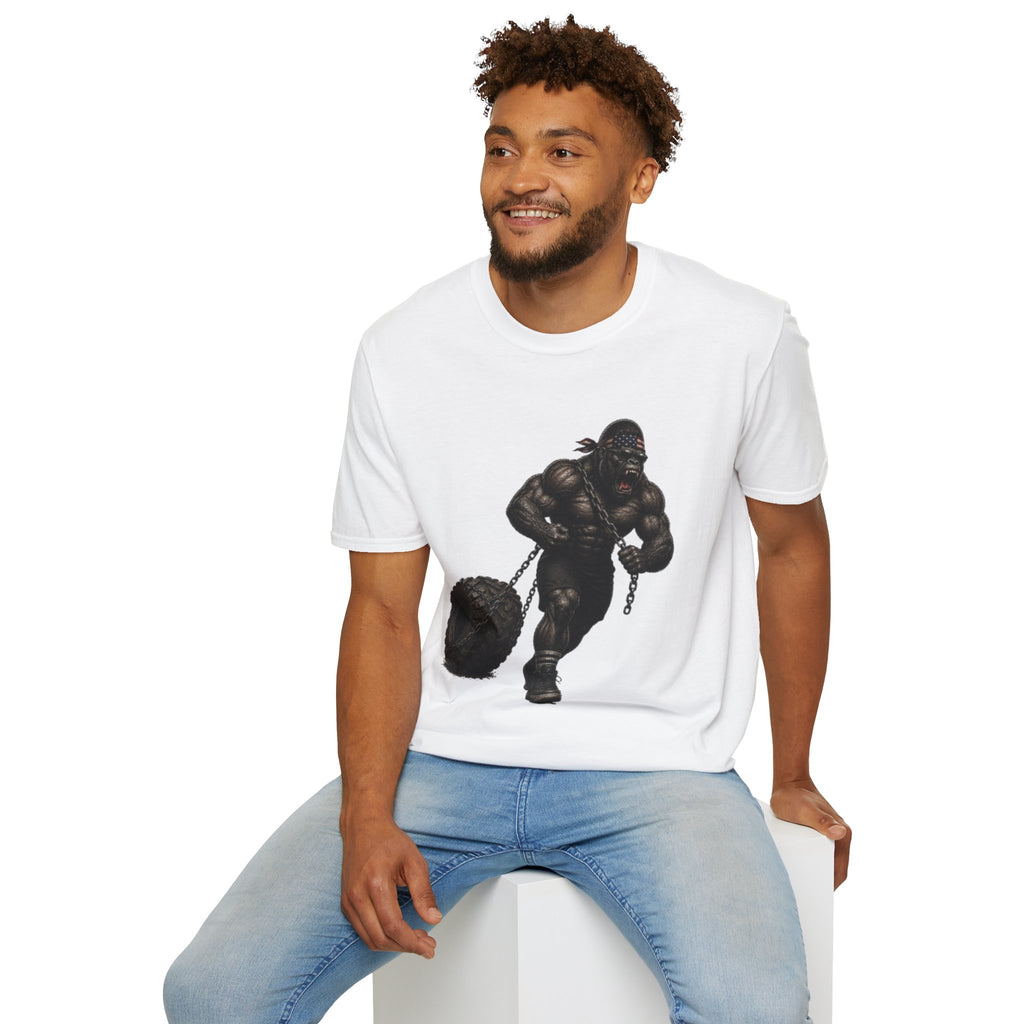 Gorilla Weightlifting T-Shirt (Tire Drag)