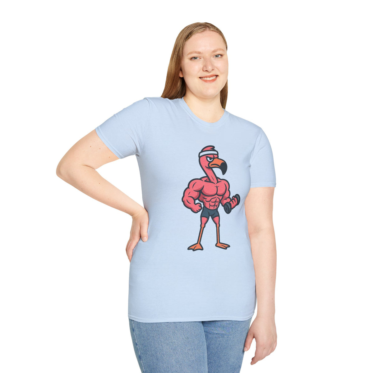 Skipping Leg Day Flamingo T-Shirt