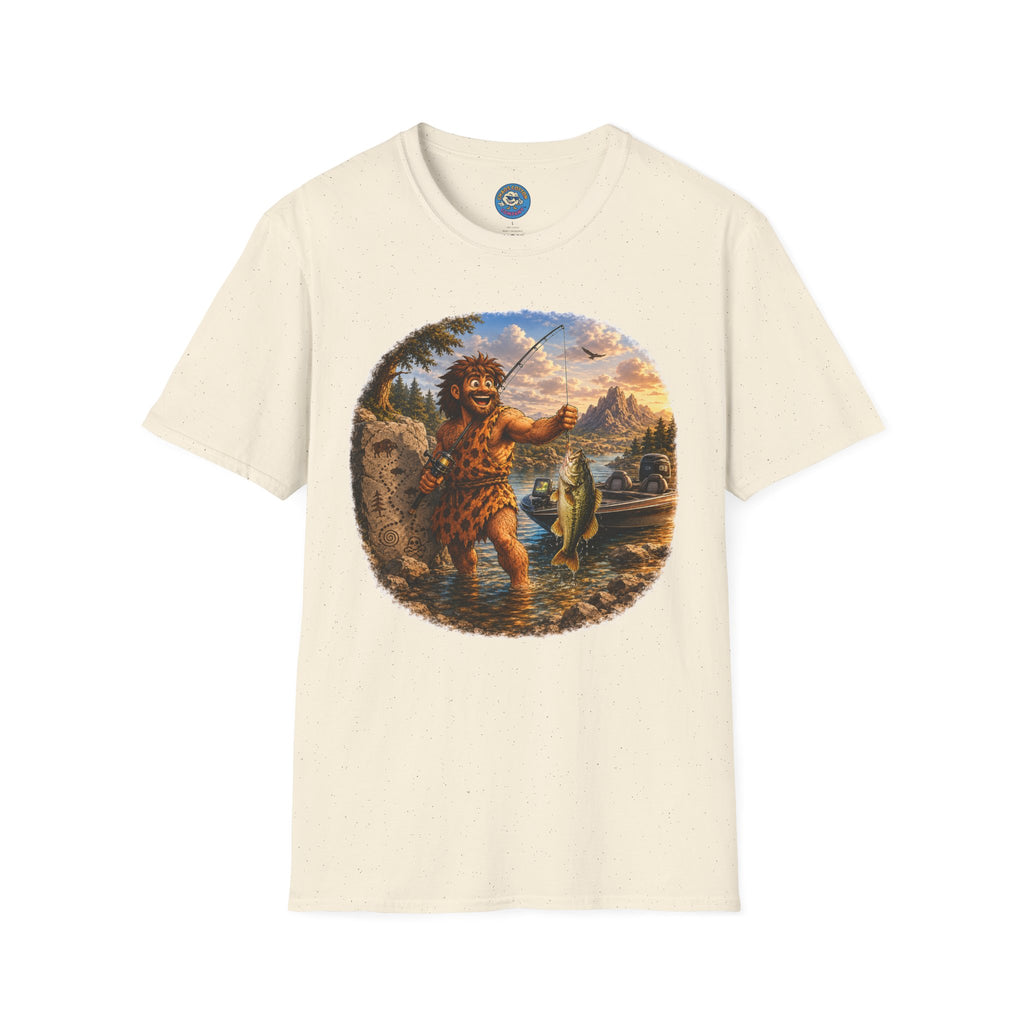 Caveman Goes Fishing T-Shirt