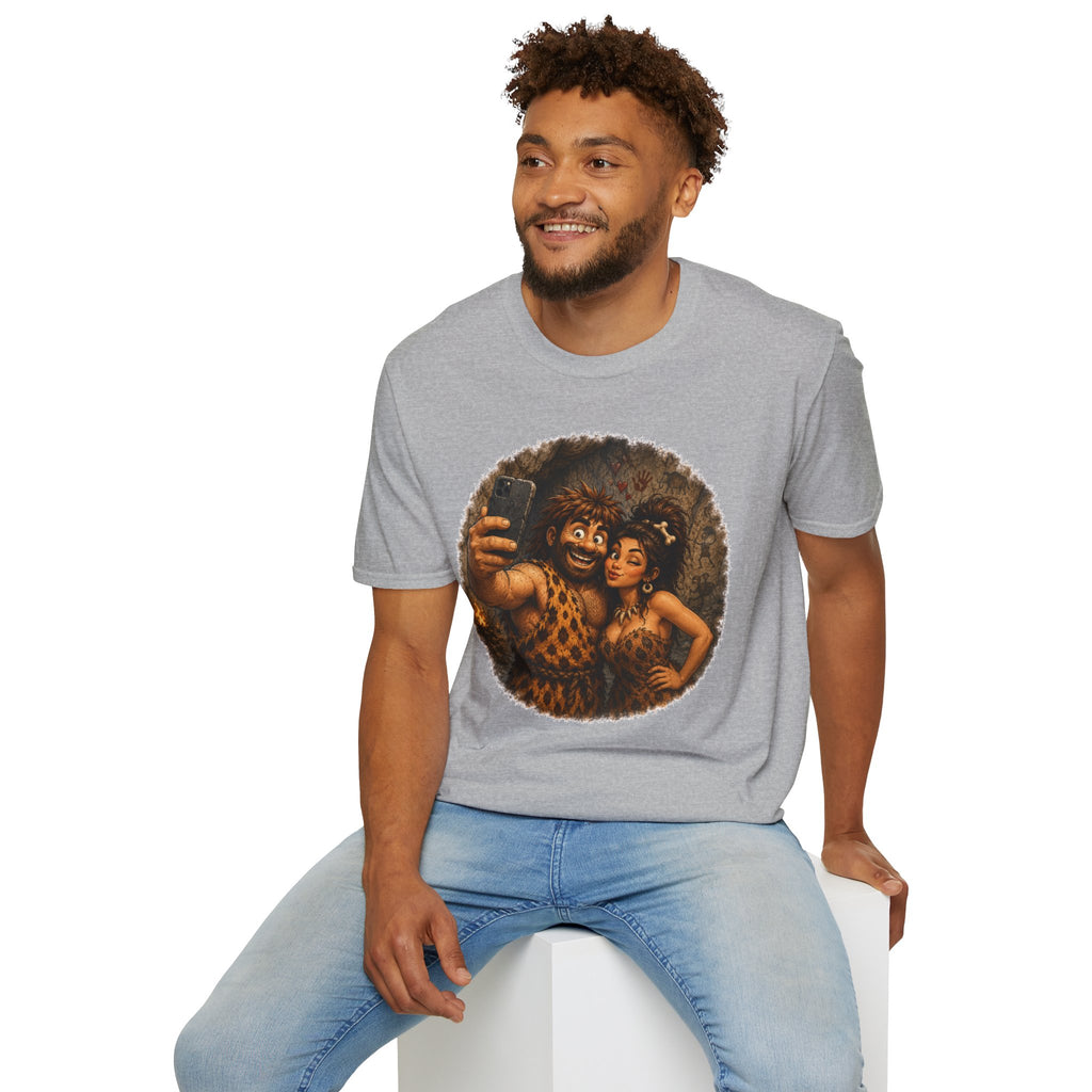Caveman Couple Selfie T-Shirt