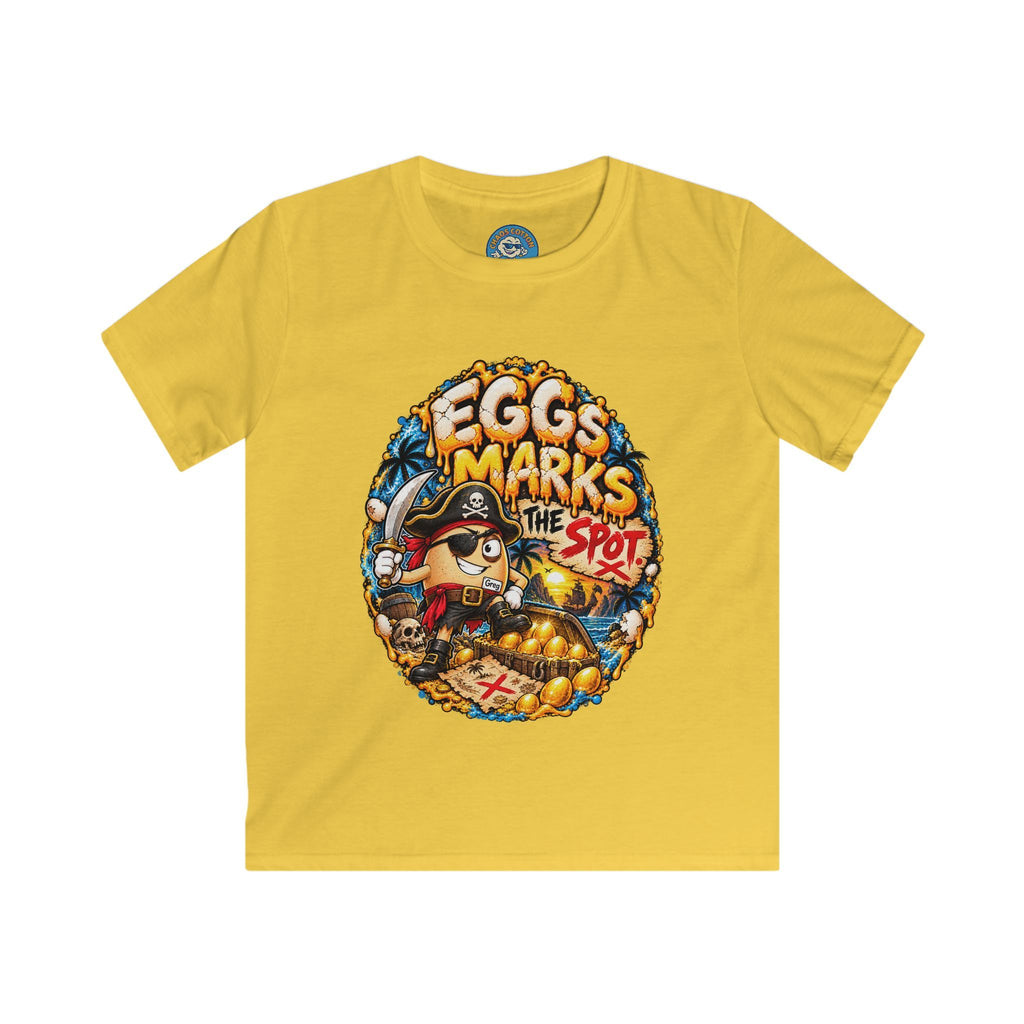 Greg the Egg "Eggs Marks the Spot" Kids T-Shirt