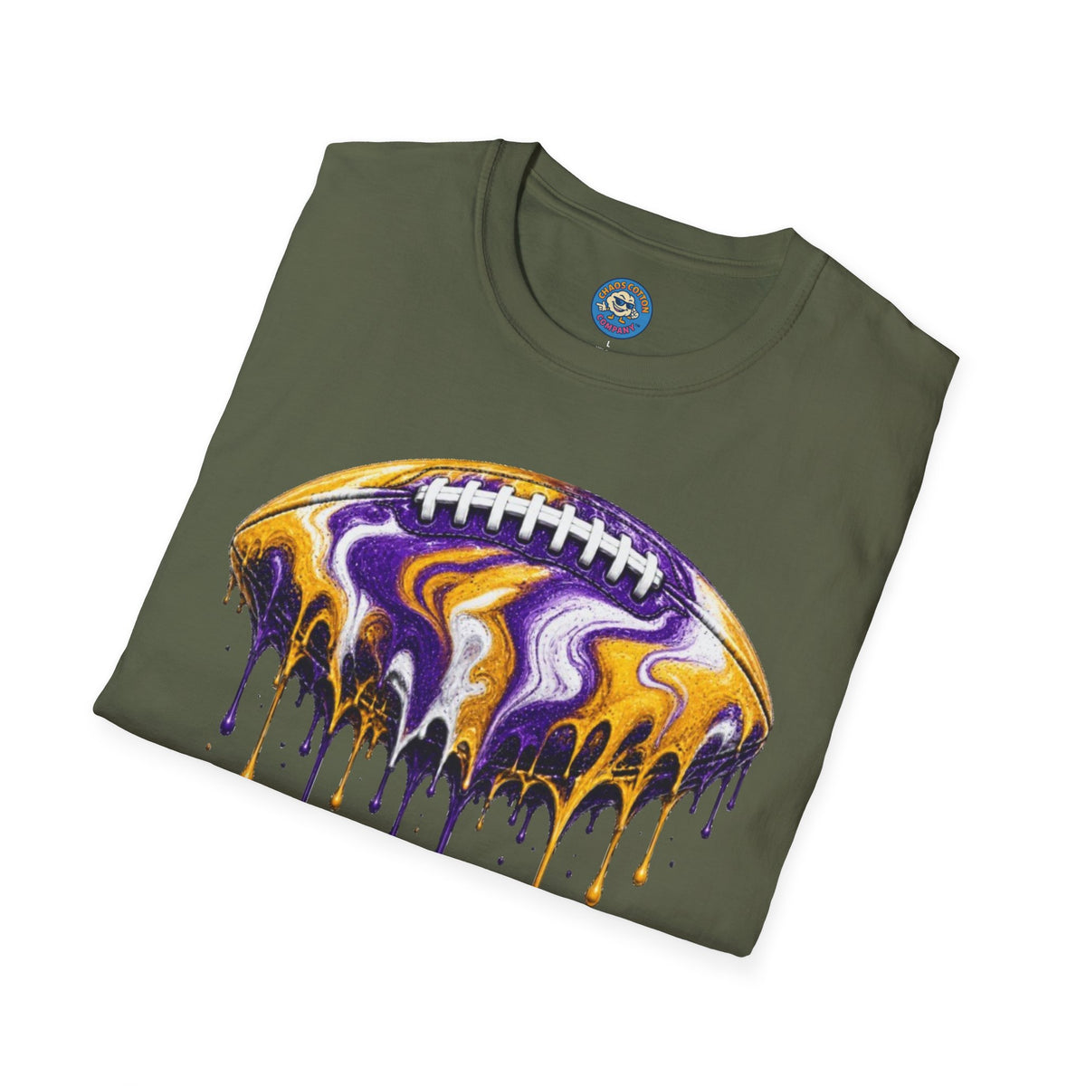 LSU Football Drip T-Shirt