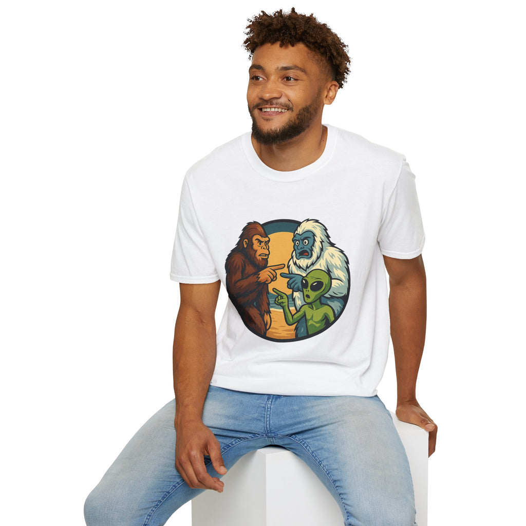 Wait... Youre Real Too? Bigfoot, Yeti and Alien T-Shirt