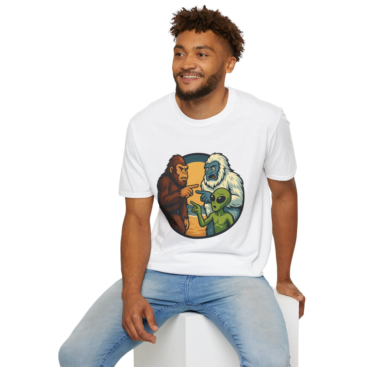 Wait... Youre Real Too? Bigfoot, Yeti and Alien T-Shirt