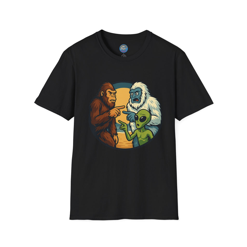 Wait... Youre Real Too? Bigfoot, Yeti and Alien T-Shirt