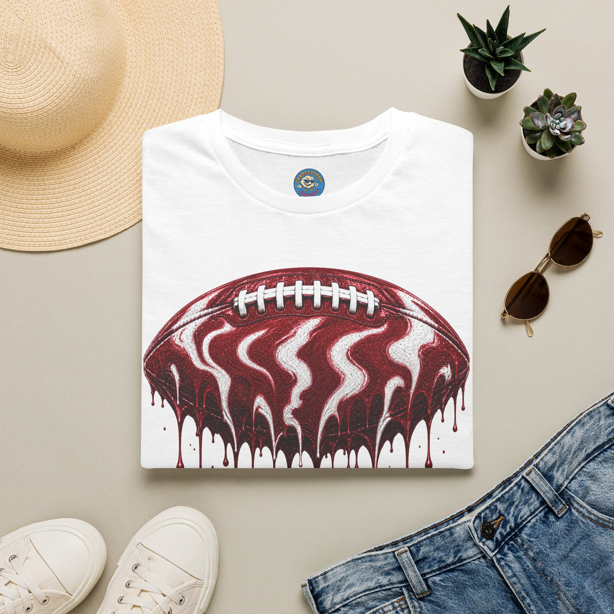 Arkansas Razorbacks Football Drip T-Shirt
