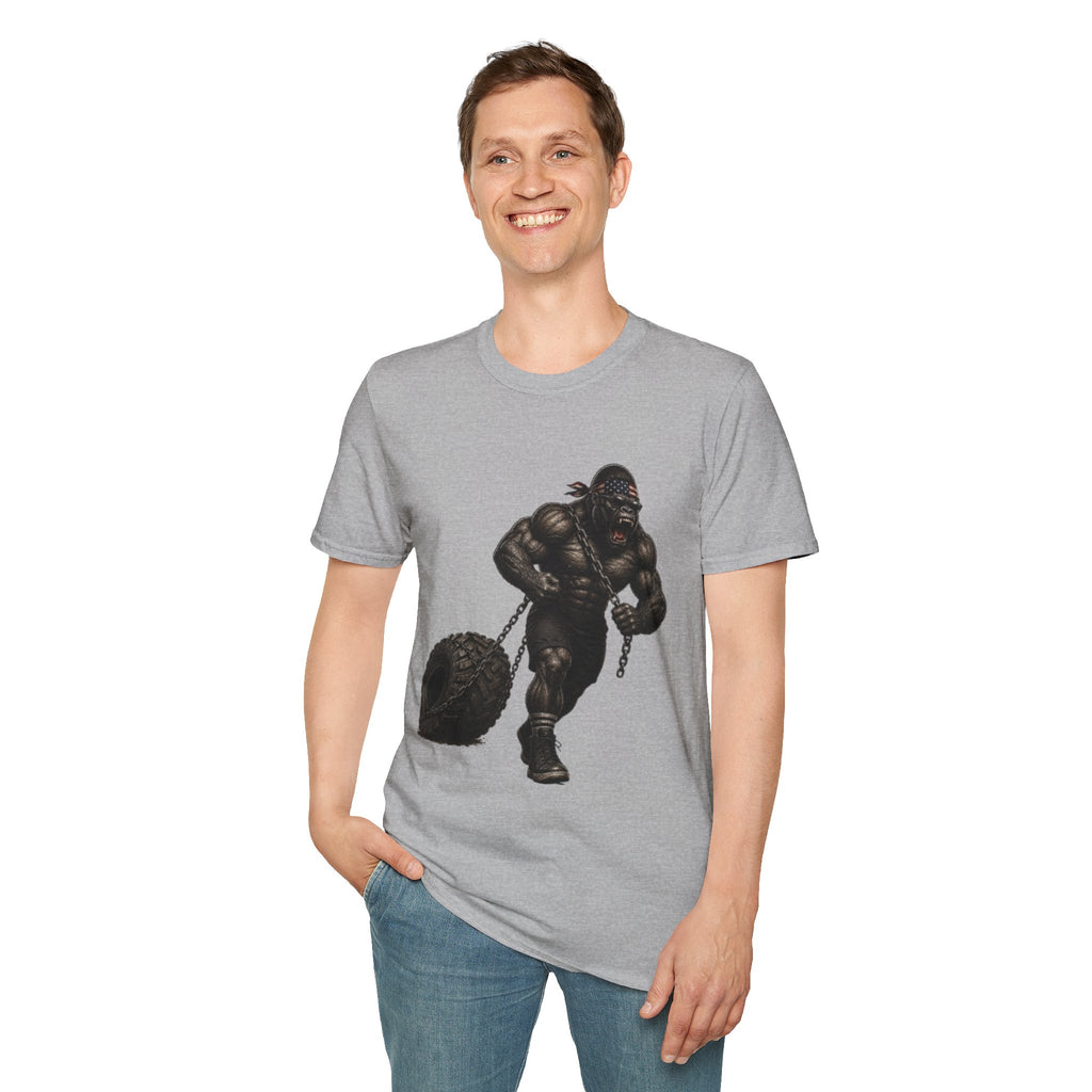 Gorilla Weightlifting T-Shirt (Tire Drag)