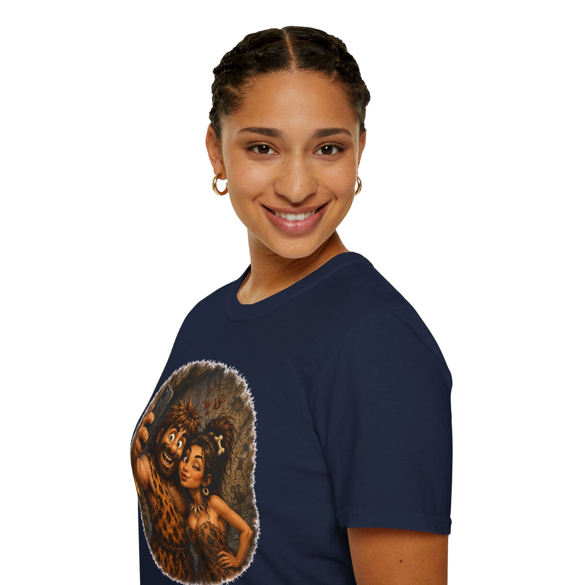 Caveman Couple Selfie T-Shirt