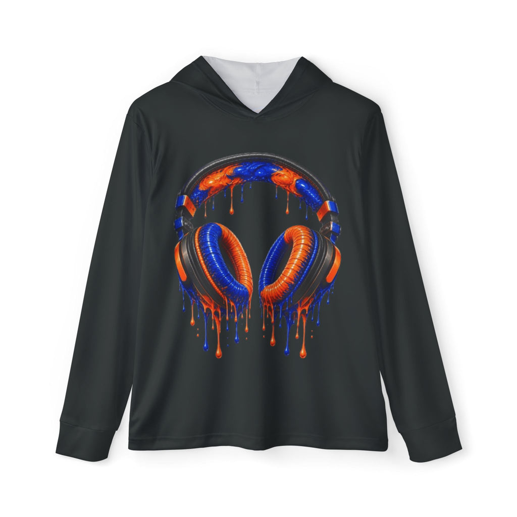 Dripping Paint Headphones Hoodie | Music Art Graphic Pullover