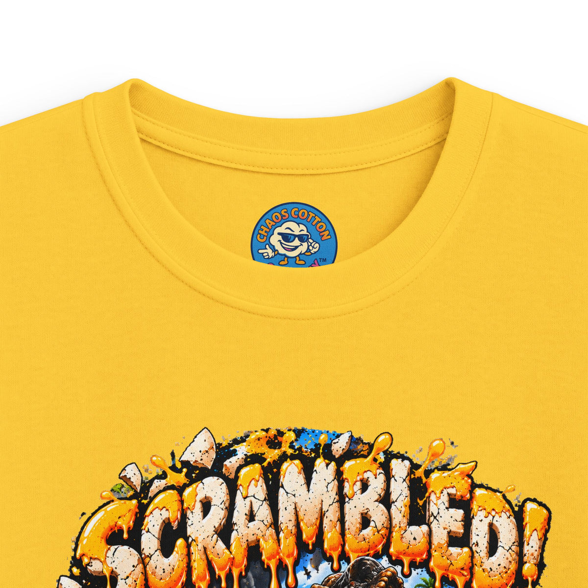Greg the Egg "Scrambled Dinosaur" Kids T-Shirt